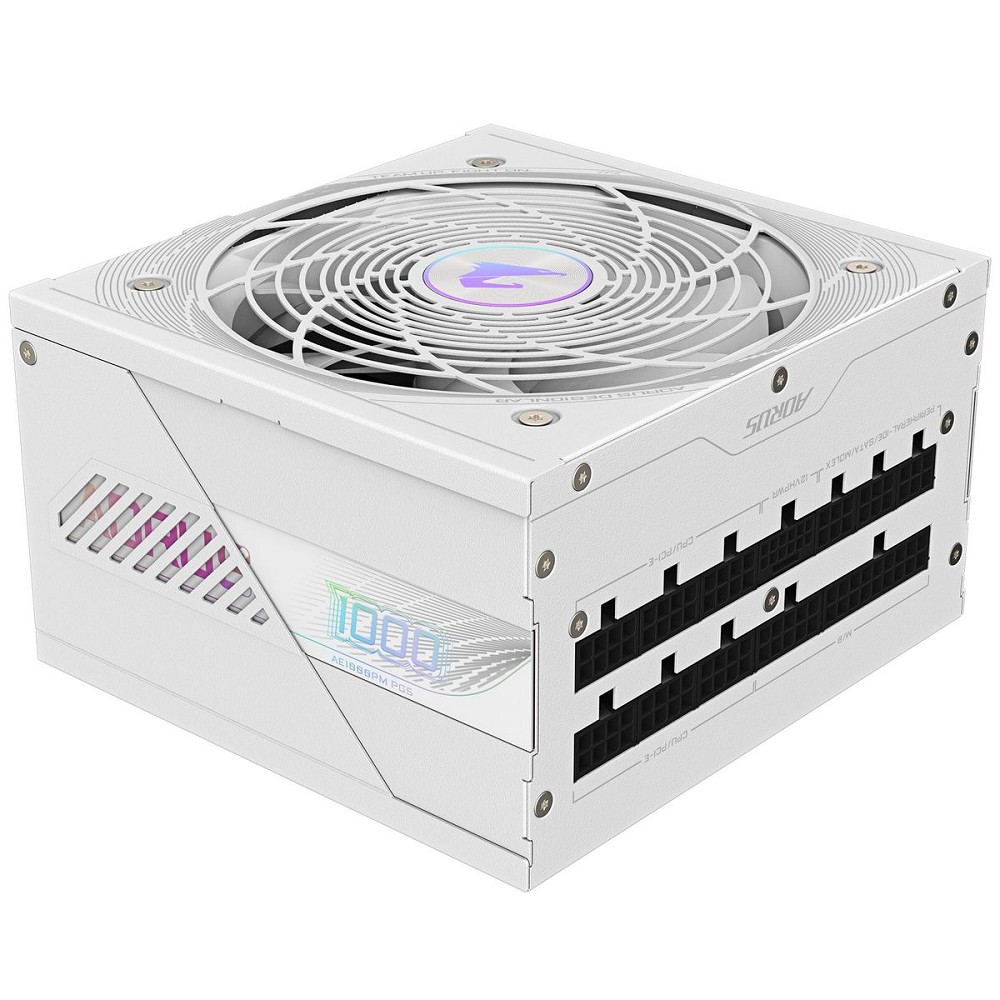 Блок питания ПК Gigabyte AE1000PM PG5 ICE 1000W, 80Plus, Platinum, Полностью модульный, PCIe Gen 5.1, ATX 3.0 compatible. 28200-AE85W-1EUR арт. GP-AE1000PM PG5 ICE