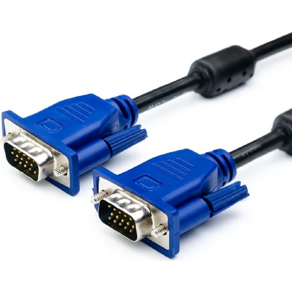 Кабель интерфейсный VGA Filum FL-C-VGAM-VGAM-1.8M 1.8 м., черный, разъемы: VGA male-VGA male, пакет (894198)