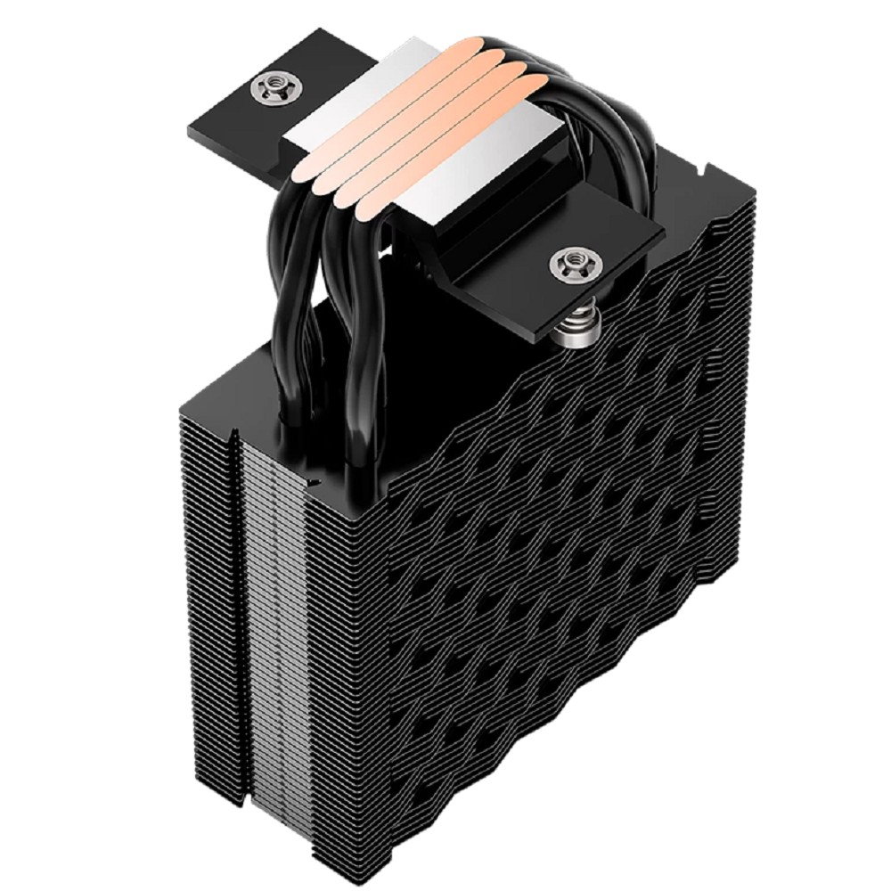 Кулер PCCooler RT400 BK S115X/1200/1700/1851/AM4/AM5 (TDP 235W, 1x120mm PWM FAN, 4 тепловые трубки 6мм, 500-2200RPM, 32dBa) арт. RT400- BKNWXX-GL