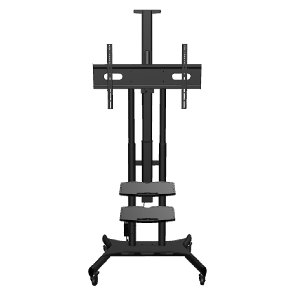 ONKRON TS1881 eLift чёрный 2 полки для AV в комплкте Для телевизоров диагональю 50-86" Макс. нагрузка: 90,9 кг VESA: 200x200, 200x300, 200x400, 300x100, 300x200, 300x300, 300x400, 400x200, 400x300 арт. 4262392440024