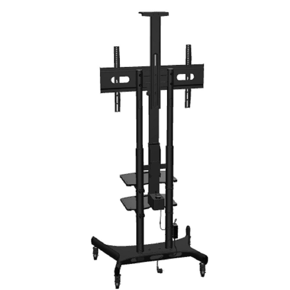 ONKRON TS1881 eLift чёрный 2 полки для AV в комплкте Для телевизоров диагональю 50-86" Макс. нагрузка: 90,9 кг VESA: 200x200, 200x300, 200x400, 300x100, 300x200, 300x300, 300x400, 400x200, 400x300 арт. 4262392440024
