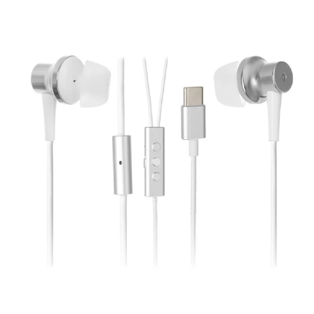 Гарнитура внутриканальные Xiaomi Type-C Earphones 1.25м белый проводные крепление за ухом (BHR8931GL)