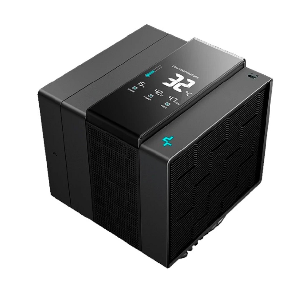 DEEPCOOL ASSASSIN IV VC VISION LGA20XX/1700/1200/115X/AM5/AM4 (6шт/кор,TDP 300W, PWM, DUAL FAN 140mm + 120mm, DUAL Heatsink, 7 Heatpipe, Copper Base) RET (R-ASN4-BKNVMD-G)