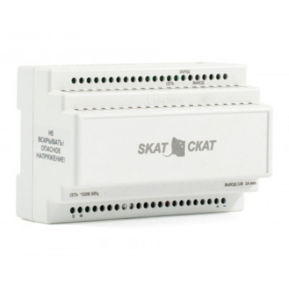 БАСТИОН SKAT-12DC-1.0 Li-ion (СКАТ ИБП-12/1-3,2/Li-DIN) источник питания на Li-ion АКБ 5,2 Ач, под DIN рейку 35 мм, МПТ (595) арт. 595 SKAT-12DC-1.0 Li-ion