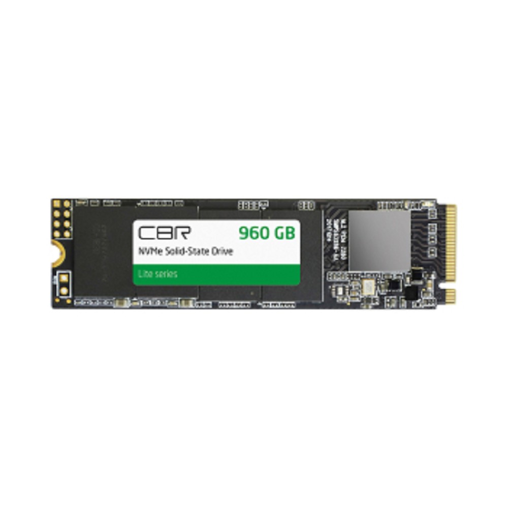 CBR SSD-960GB-M.2-LT22, Внутренний SSD-накопитель, серия "Lite", 960 GB, M.2 2280, PCIe 3.0 x4, NVMe 1.3, SM2263XT, 3D TLC NAND, R/W speed up to 2300/1800 MB/s, TBW (TB) 480