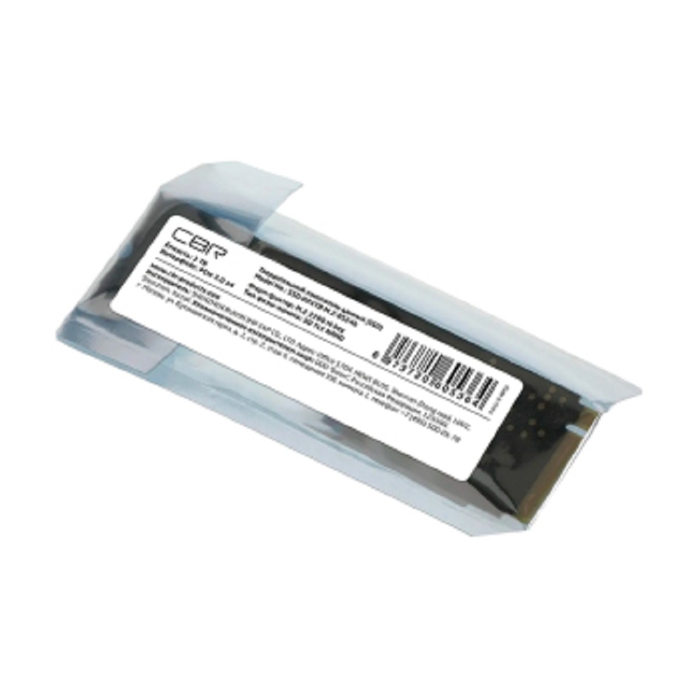 CBR SSD-001TB-M.2-BS24b, Внутренний SSD-накопитель, серия "Base", 1024 GB, 1TB, M.2 2280, PCIe 3.0 x4, NVMe 1.3, 3D TLC NAND, R/W speed up to 3300/2900 MB/s, TBW (TB) 500, OEM
