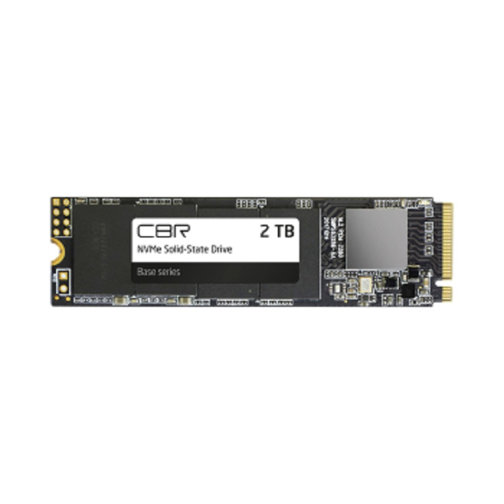 CBR SSD-002TB-M.2-BS24b, Внутренний SSD-накопитель, серия "Base", 2048 GB, 2TB, M.2 2280, PCIe 3.0 x4, NVMe 1.3, 3D TLC NAND, R/W speed up to 3500/3100 MB/s, TBW (TB) 1000, OEM