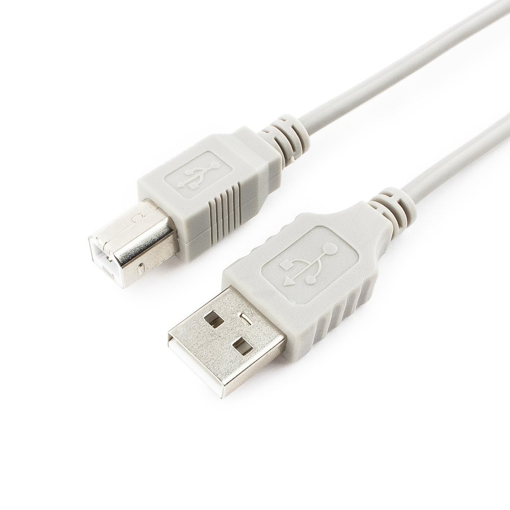 Cablexpert Кабель USB2.0 AM/BM, медь, Pro, 4.5м, серый, пакет (CC-USB2-AMBM-15-N)