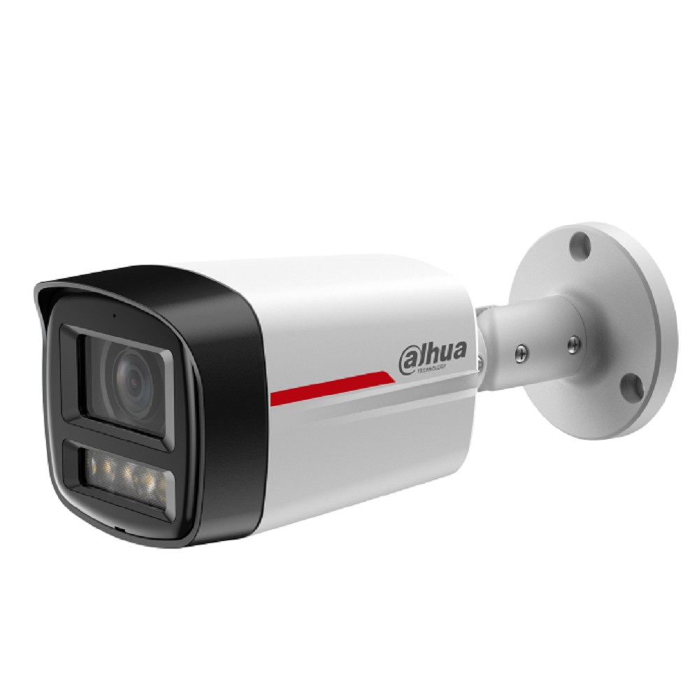 DAHUA DH-IPC-HFW2449TLP-S-LED-0280B-PRO Уличная цилиндрическая IP-видеокамера WizColor 4Мп, 1/1.8” CMOS, объектив 2.8мм, видеоаналитика, микрофон, LED 50м, IP67, металл