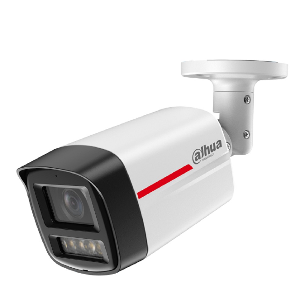 DAHUA DH-IPC-HFW2449TLP-S-LED-0280B-PRO Уличная цилиндрическая IP-видеокамера WizColor 4Мп, 1/1.8” CMOS, объектив 2.8мм, видеоаналитика, микрофон, LED 50м, IP67, металл
