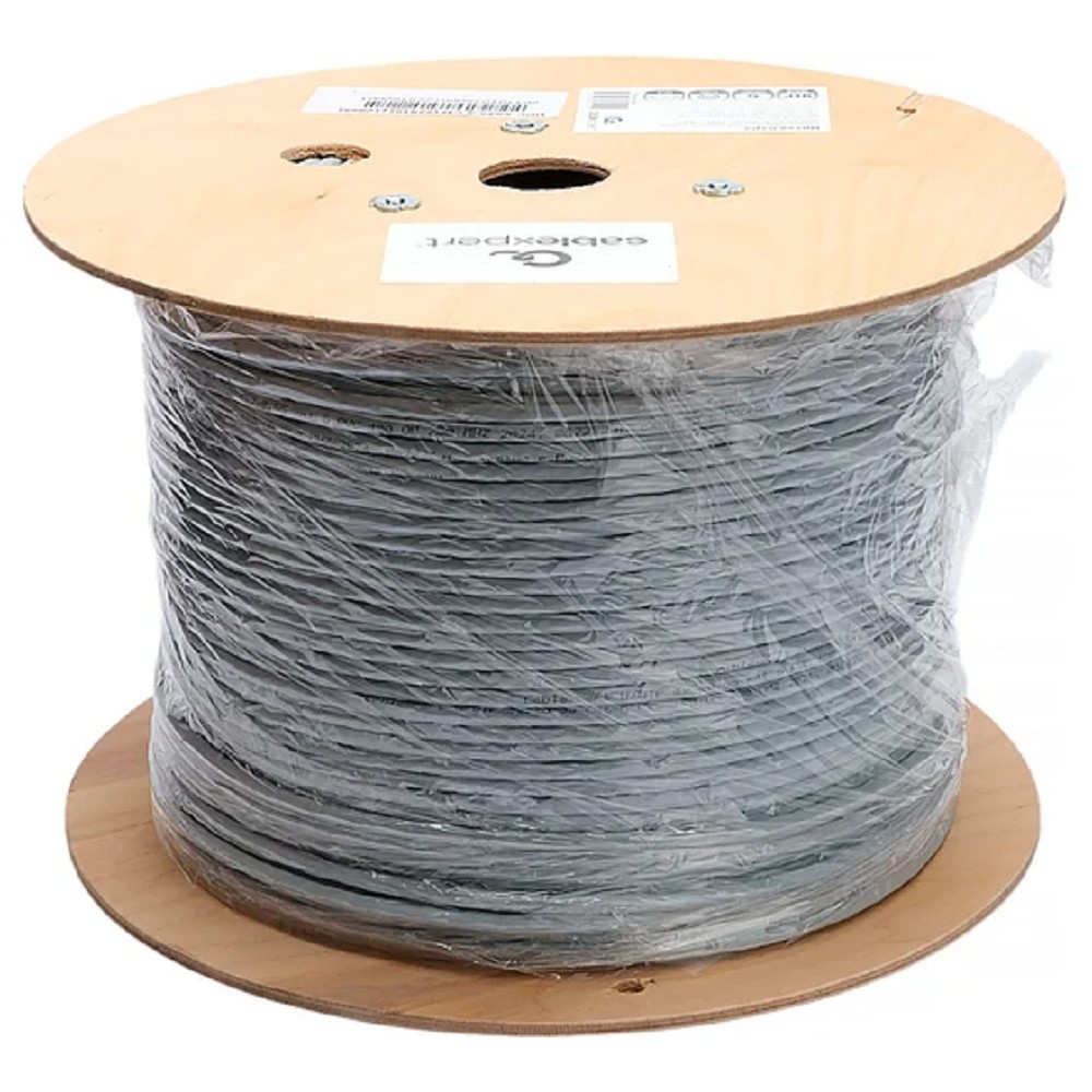 Cablexpert UPC-6055-4-CU Кабель Cablexpert (RU) UTP indoor 4x2x0.55, медный, кат.6, однож., 305м, coil, серый