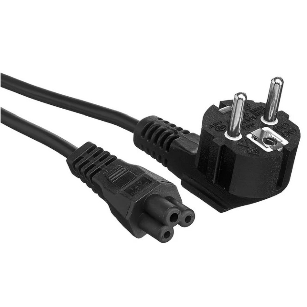 Exegate EX297814RUS Кабель питания ноутбуков Special PC5-0,5S (Евровилка Schuko->C5, 3*0.5mm2, CCA, черный, 0.5м)