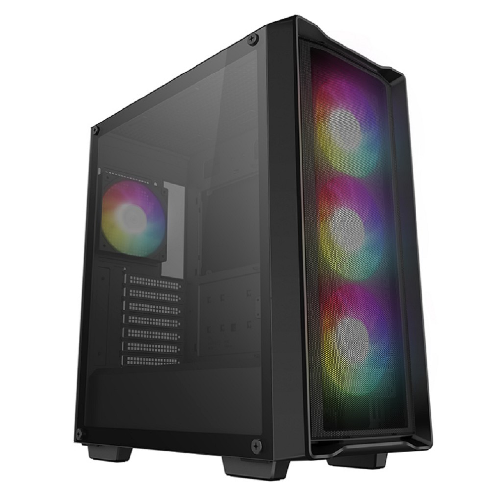 Корпус Deepcool CC560 Mesh V2 черный без БП ATX 4x120mm 5x140mm 2xUSB3.0 audio bott PSU арт. R-CC560-BKAMA4-G-2