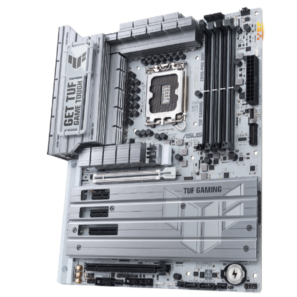 ASUS TUF GAMING Z890-PRO WIFI (LGA1851, Z890, 4*DDR5, 4*SATA, 4*M.2, 6*USB 3.2, 2*PCIx16, 1*PCIx4, 2*PCIx1, 2*Thunderbolt™ 4, HDMI+DP, ATX)