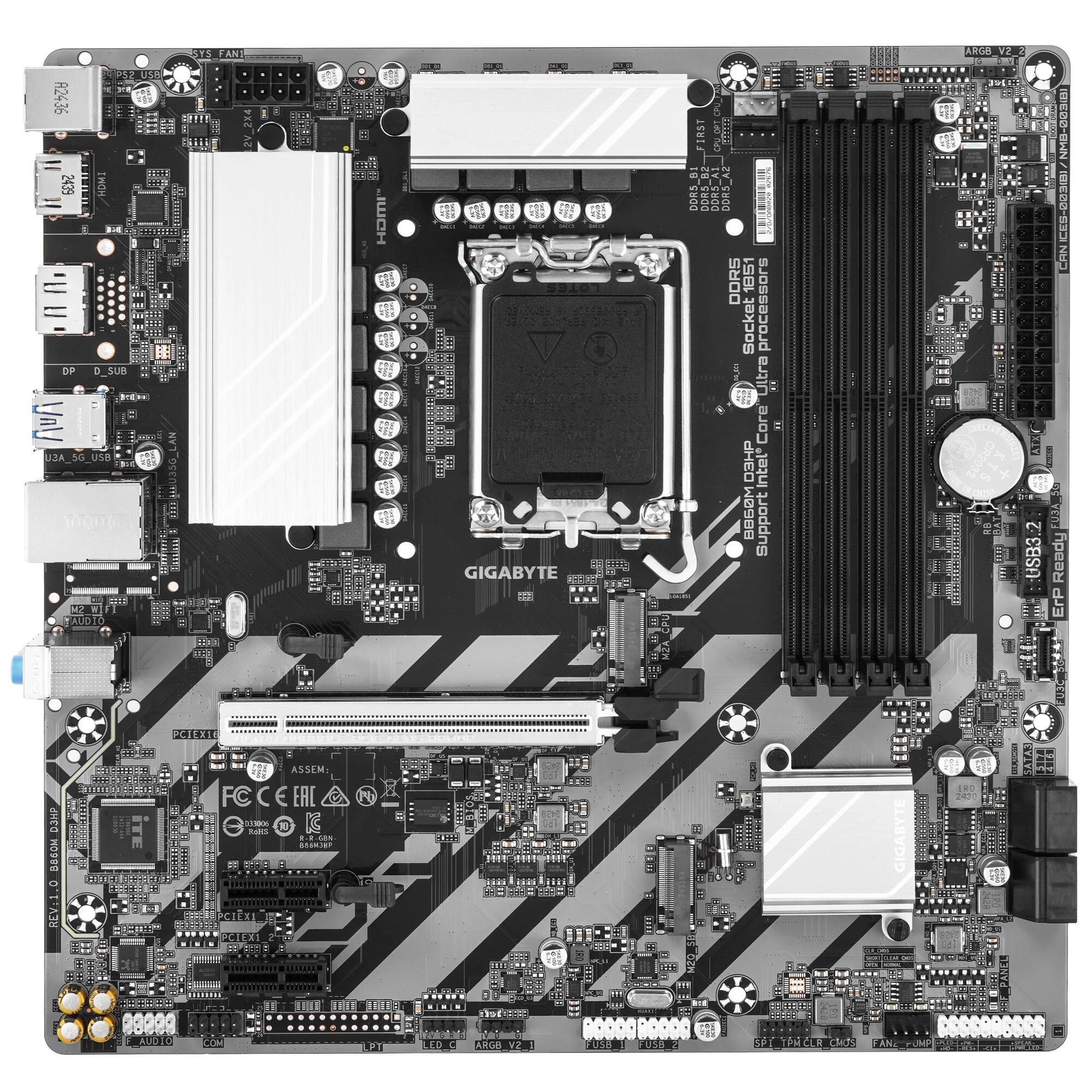 Материнская плата Gigabyte B860M D3HP