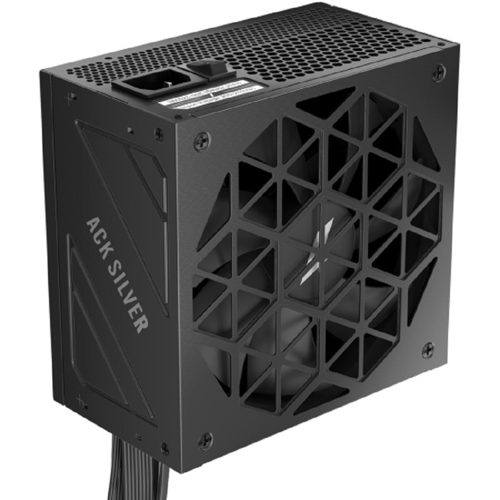 1STPLAYER ACK SILVER 850W Black / ATX 3.1, APFC, 80 PLUS Silver, Double Forward, DC-DC, full Teapo caps, 140mm fan, non-modular / HA-850BA7-BK