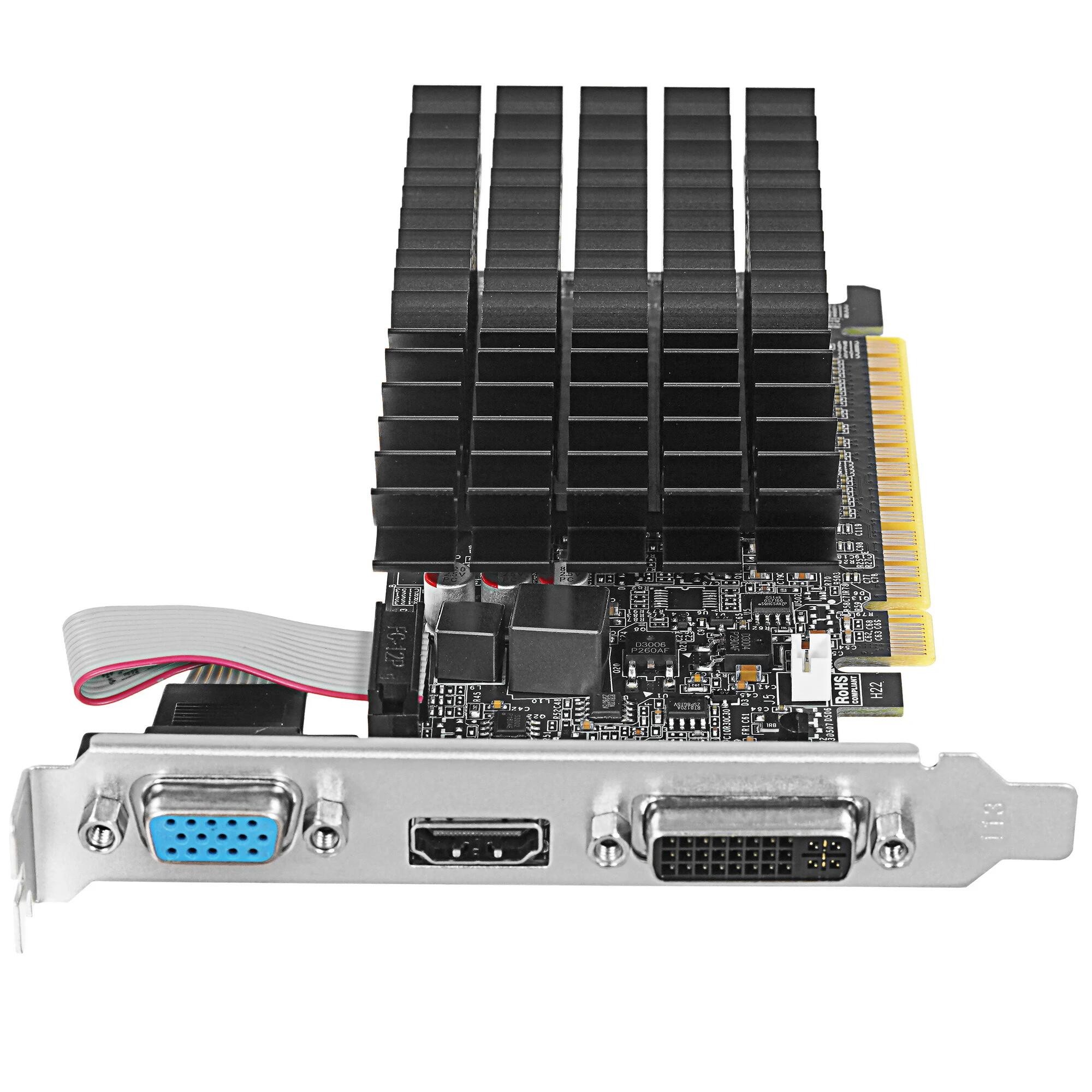 Видеокарта AFOX G210 LP 1GB, DDR3 64-bit, VGA/DVI/HDMI PASSIVE LP (AF210-1024D3L5) RTL