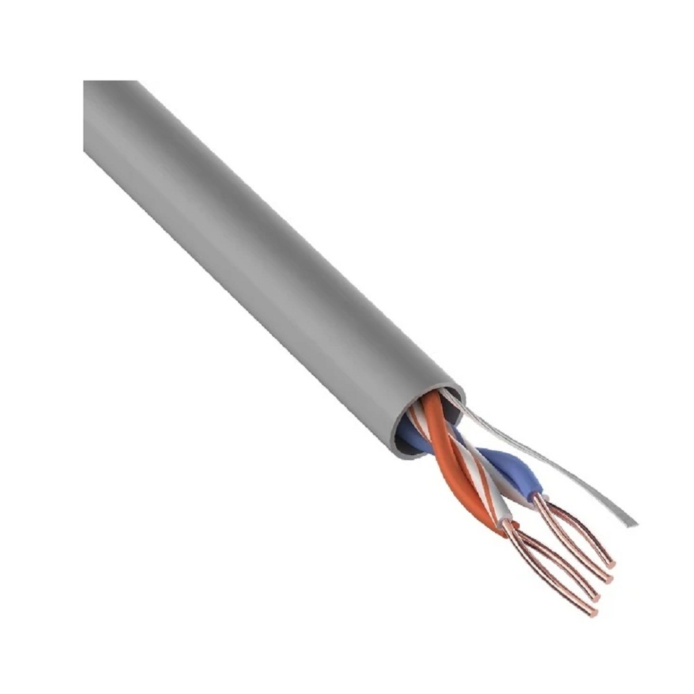 Кабель информационный Rexant 01-0023-R кат.5E U/UTP 2 пары 24AWG PVC внутренний 305м серый