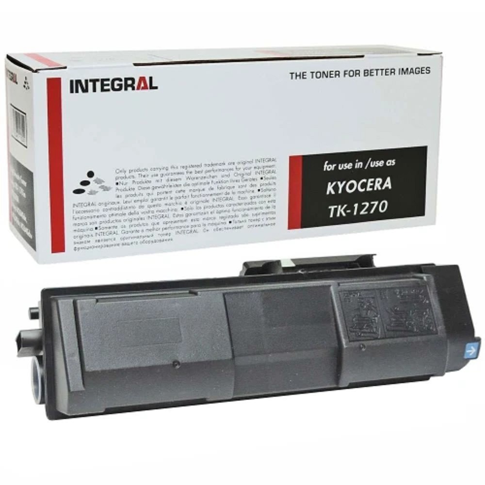 Тонер-картридж Integral TK-1270 с чипом для Kyocera Ecosys MA4000fx/ifx/x (Европейская версия) (с чипом) . Ресурс 10к страниц.