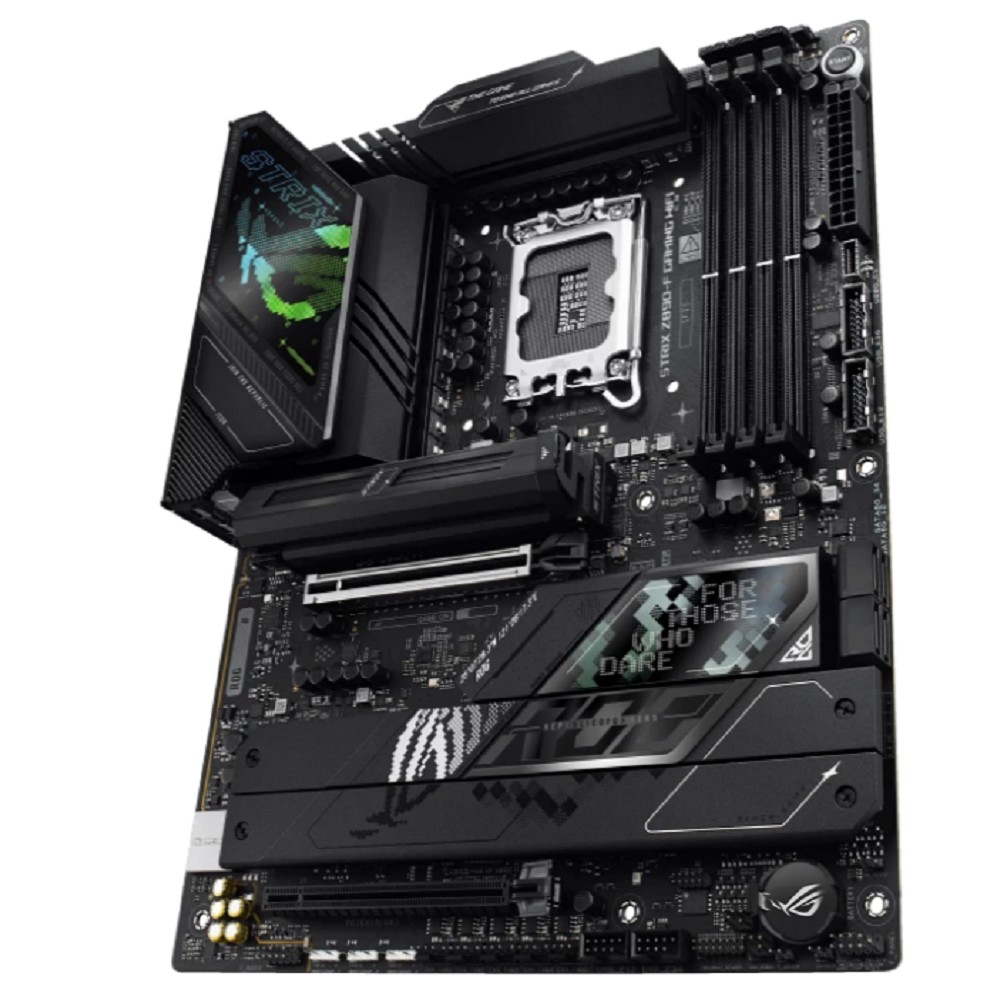 ASUS ROG STRIX Z890-F GAMING WIFI (Socket 1851,ATX, 4xDDR5(192GB), 1xPCIe 5.0x16/1xPCIe 4.0x16/1xLAN (2.5GbE), Wi-Fi, BT, 4xSATA 6Gb/s, 5xM.2, 2xThunderbolt 4 (USB-C), 2xType-C, 10xUSB 3.2, ATX)