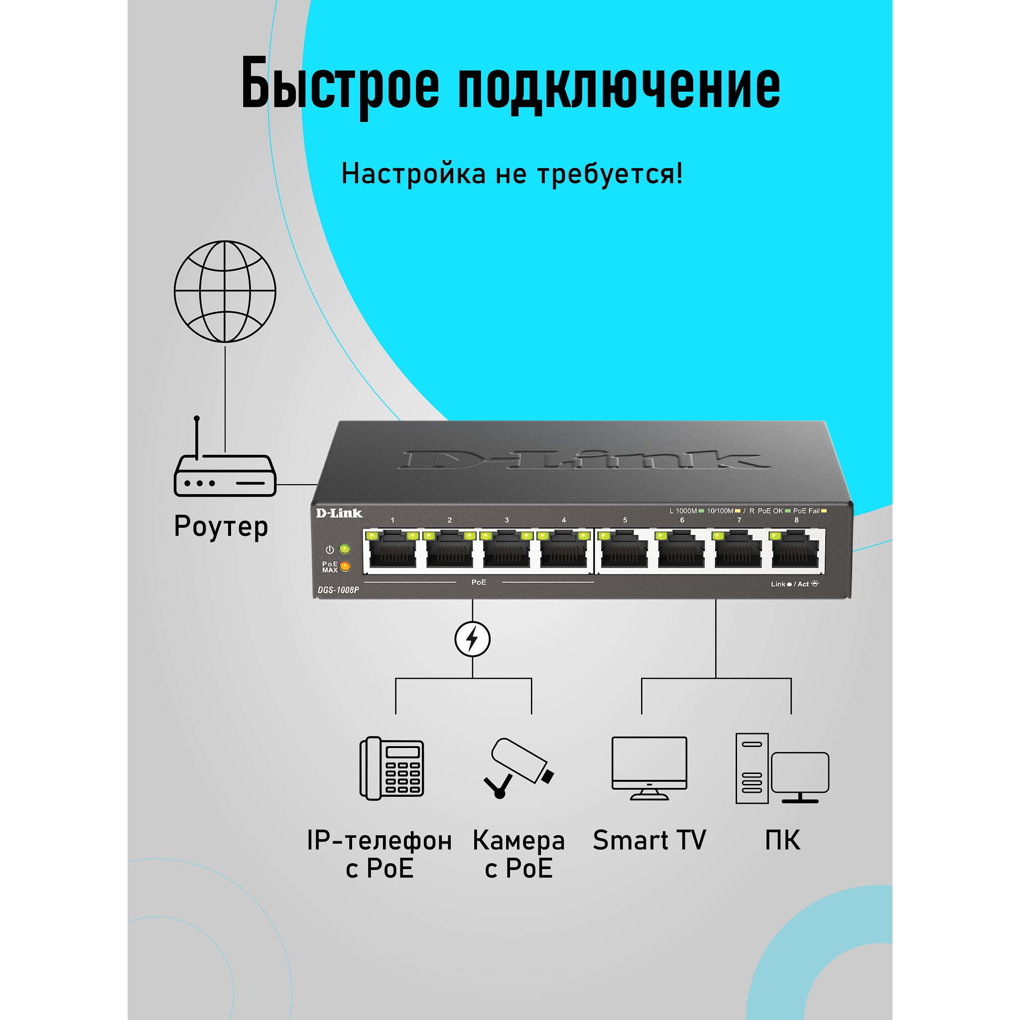 D-Link DGS-1008P/F3A