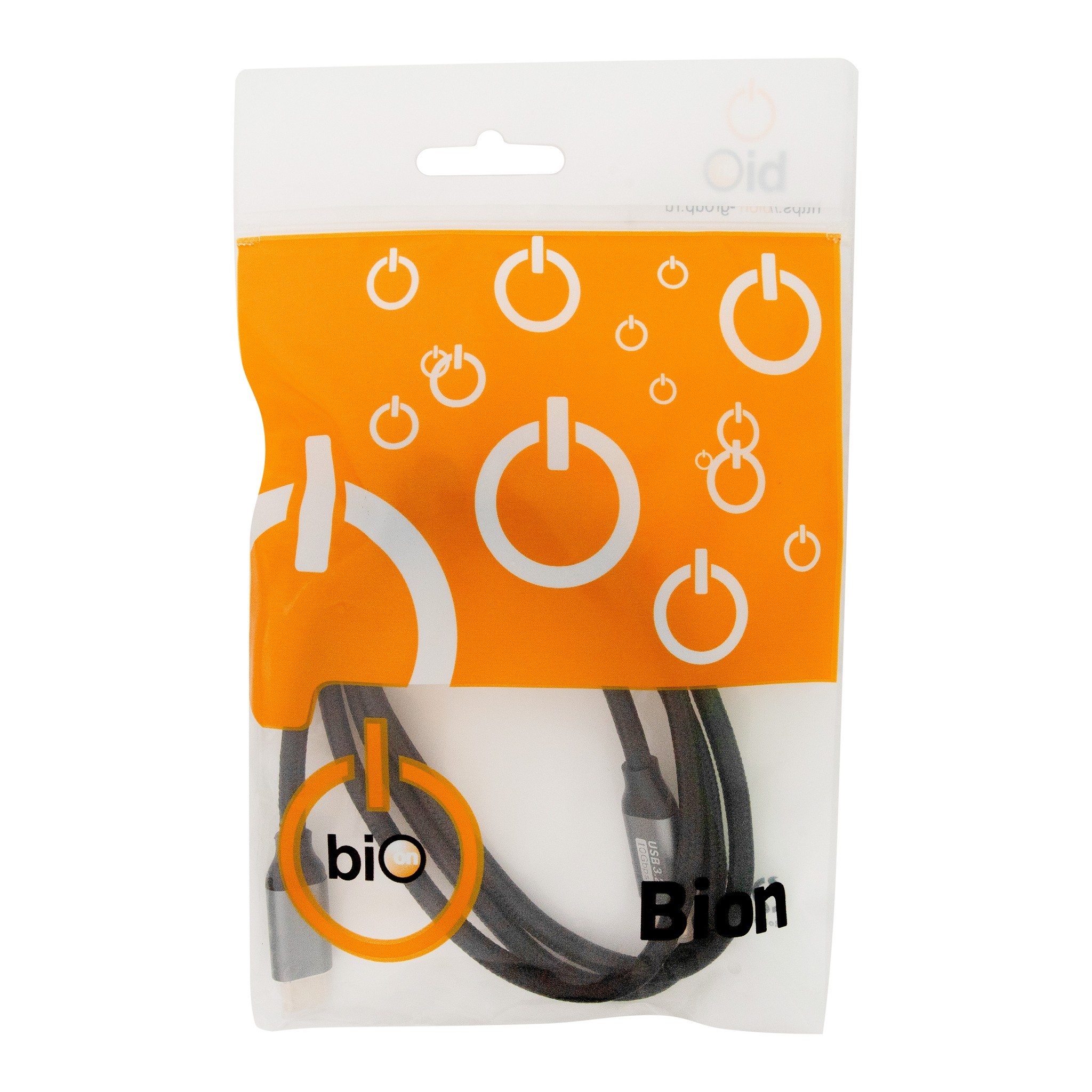 Bion Кабель USB Type-C - Type-C (CM/CM), 100W, USB 3.1 Gen2, 4K@60Hz, 10 Гбит/c, 1 м, тканевая оплётка, черный [BXP-CCP-USBC3.1-CMCM-1M-B] Bion Expert