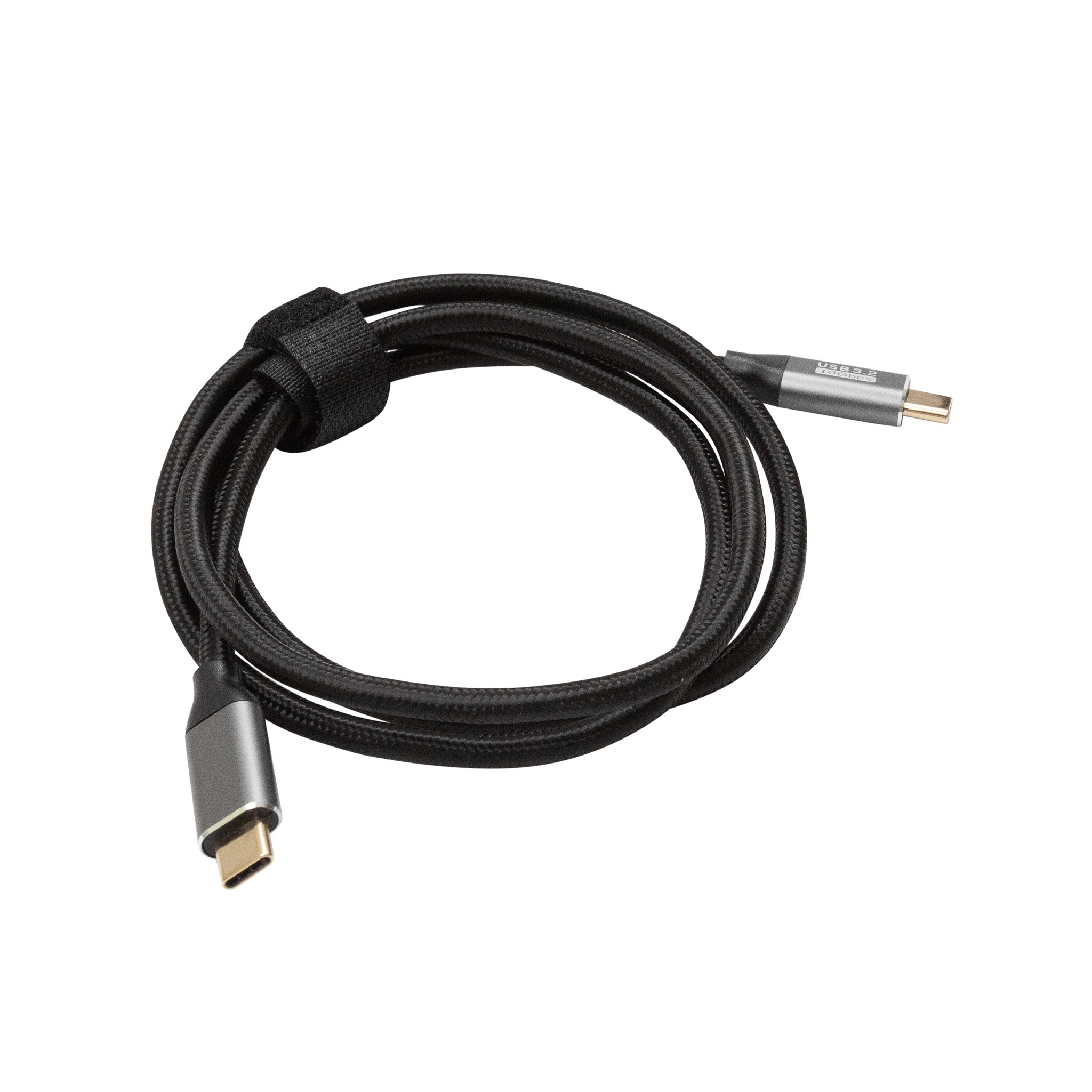 Bion Кабель USB Type-C - Type-C (CM/CM), 100W, USB 3.1 Gen2, 4K@60Hz, 10 Гбит/c, 1 м, тканевая оплётка, черный [BXP-CCP-USBC3.1-CMCM-1M-B] Bion Expert