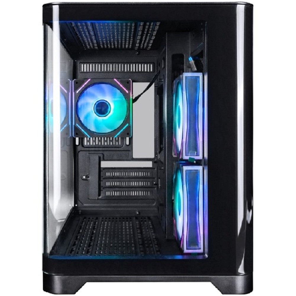 1STPLAYER UVIEW UV6 ARGB Black / mATX / 3x120mm ARGB fans / UV6-BK-2FC7R-1FC7