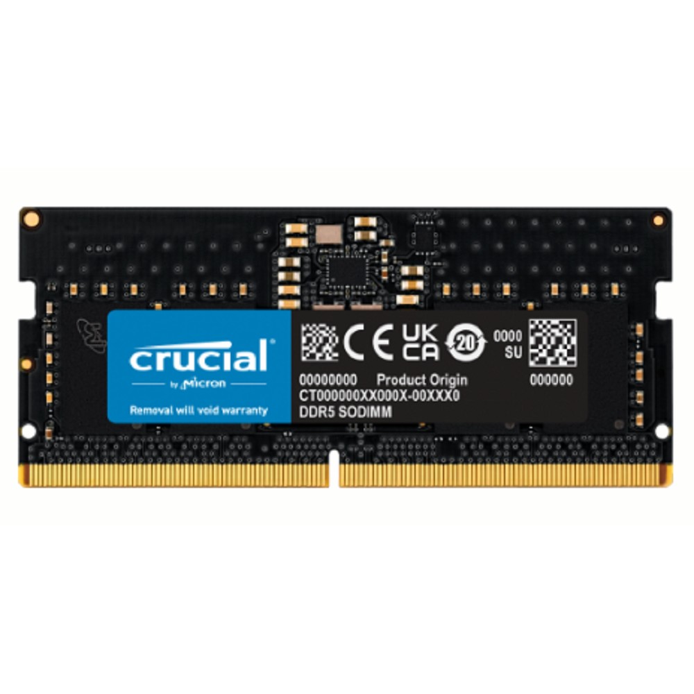 Crucial by Micron 8GB DDR5-5600 SODIMM (CT8G56C46S5) CL46 1.1V, 1 Year Warrаnty OEM