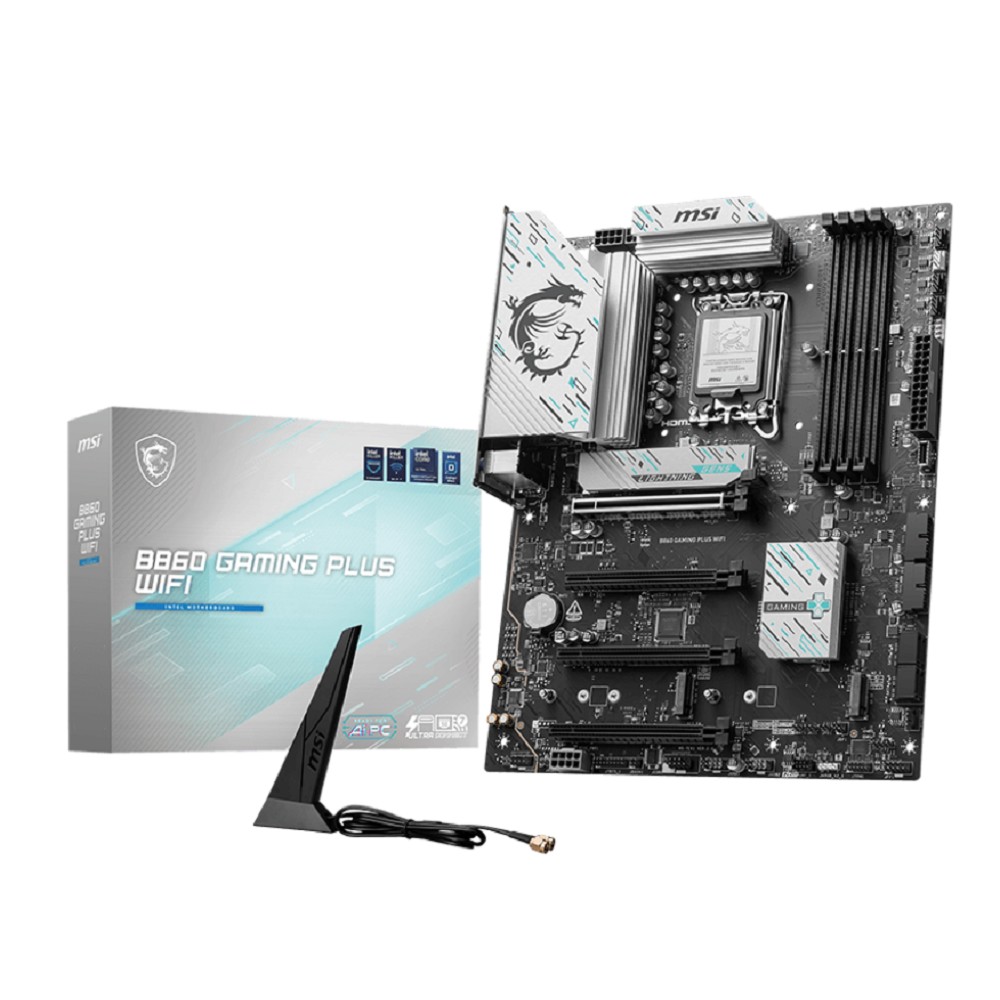 MSI B860 GAMING PLUS WIFI {Soc-1851 Intel B860 4xDDR5 ATX AC`97 8ch(7.1) 5Gigabit RAID+HDMI+DP} MicroStar