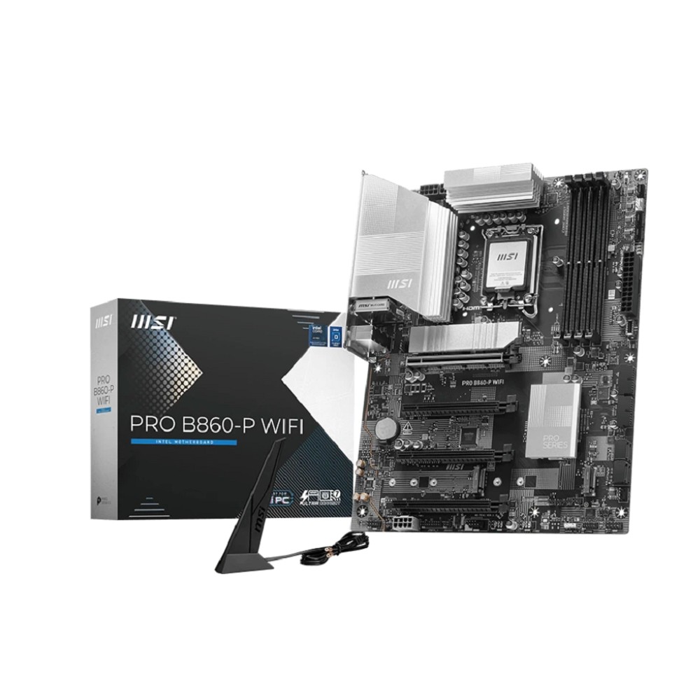 MSI PRO B860-P WIFI {Soc-1851 Intel B860 4xDDR5 ATX AC`97 8ch(7.1) 5Gigabit RAID+HDMI+DP} MicroStar