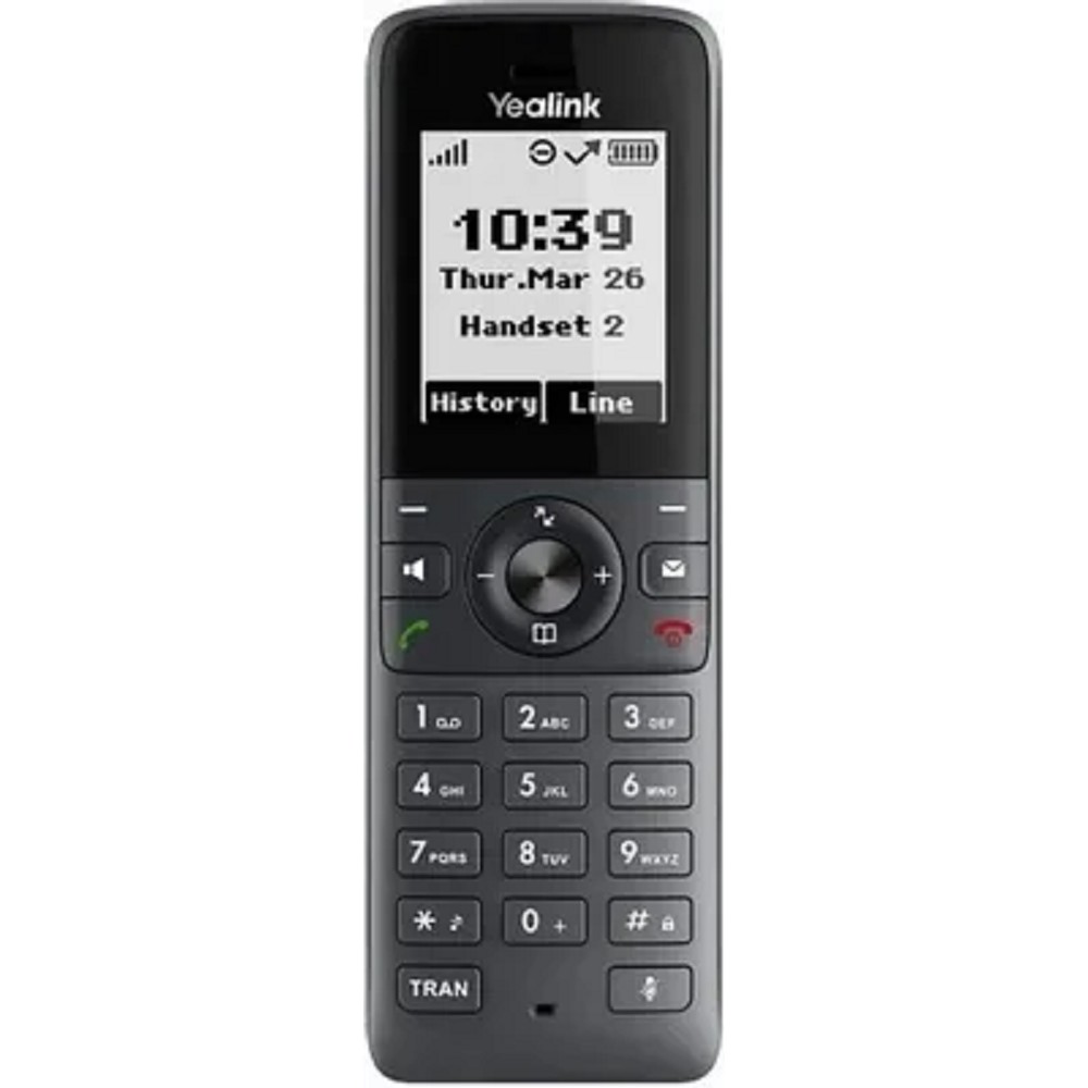 YEALINK W71P (база W70B+трубка W71H) до 10 SIP-аккаунтов, до 10 трубок на базу, до 20 вызовов, шт