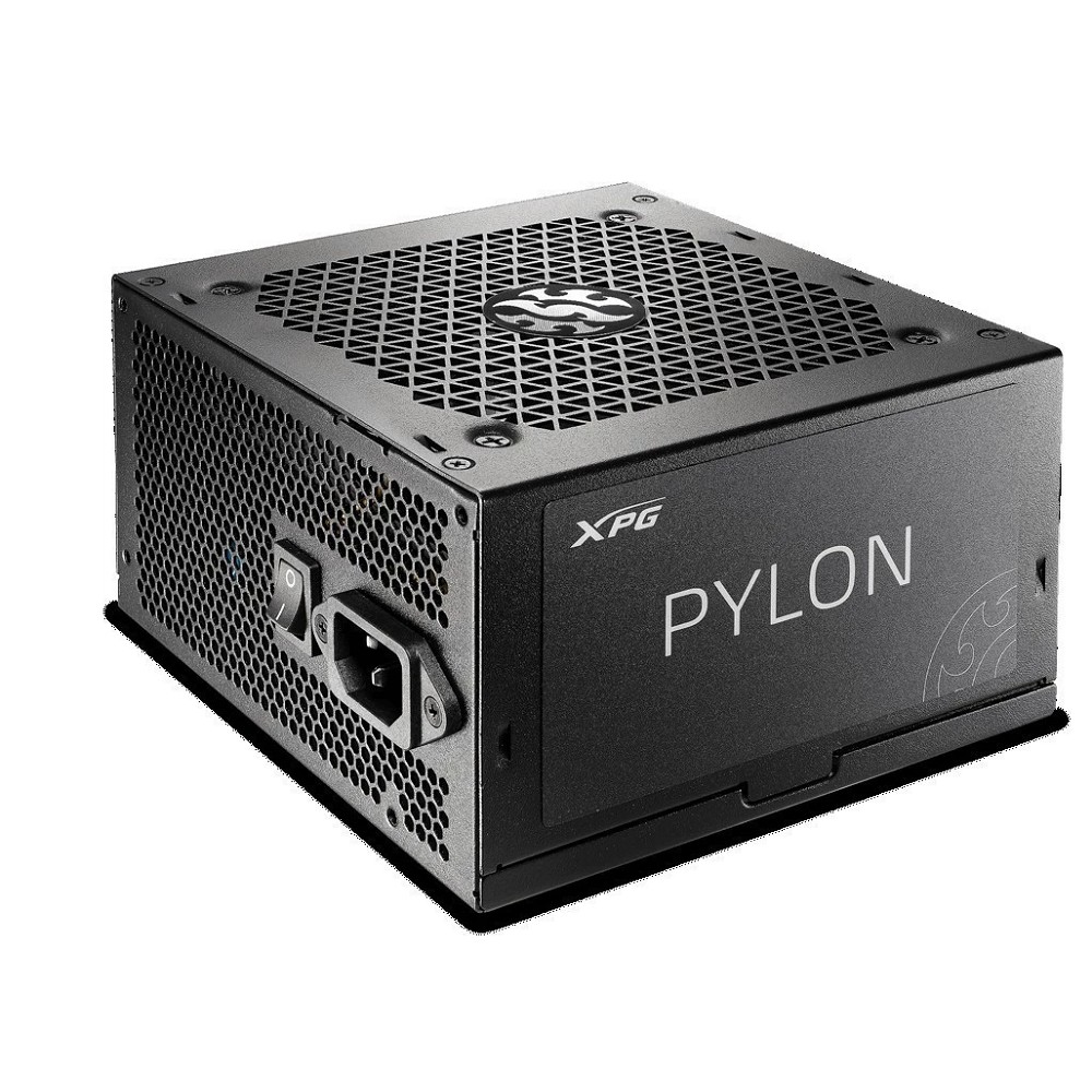 XPG Pylon 550 (ATX 2.52, 550W, PWM 120mm FDB fan, Active PFC, DC to DC, 80+ BRONZE,Japanese main capacitor) RET арт. PYLON550B-BKCEU