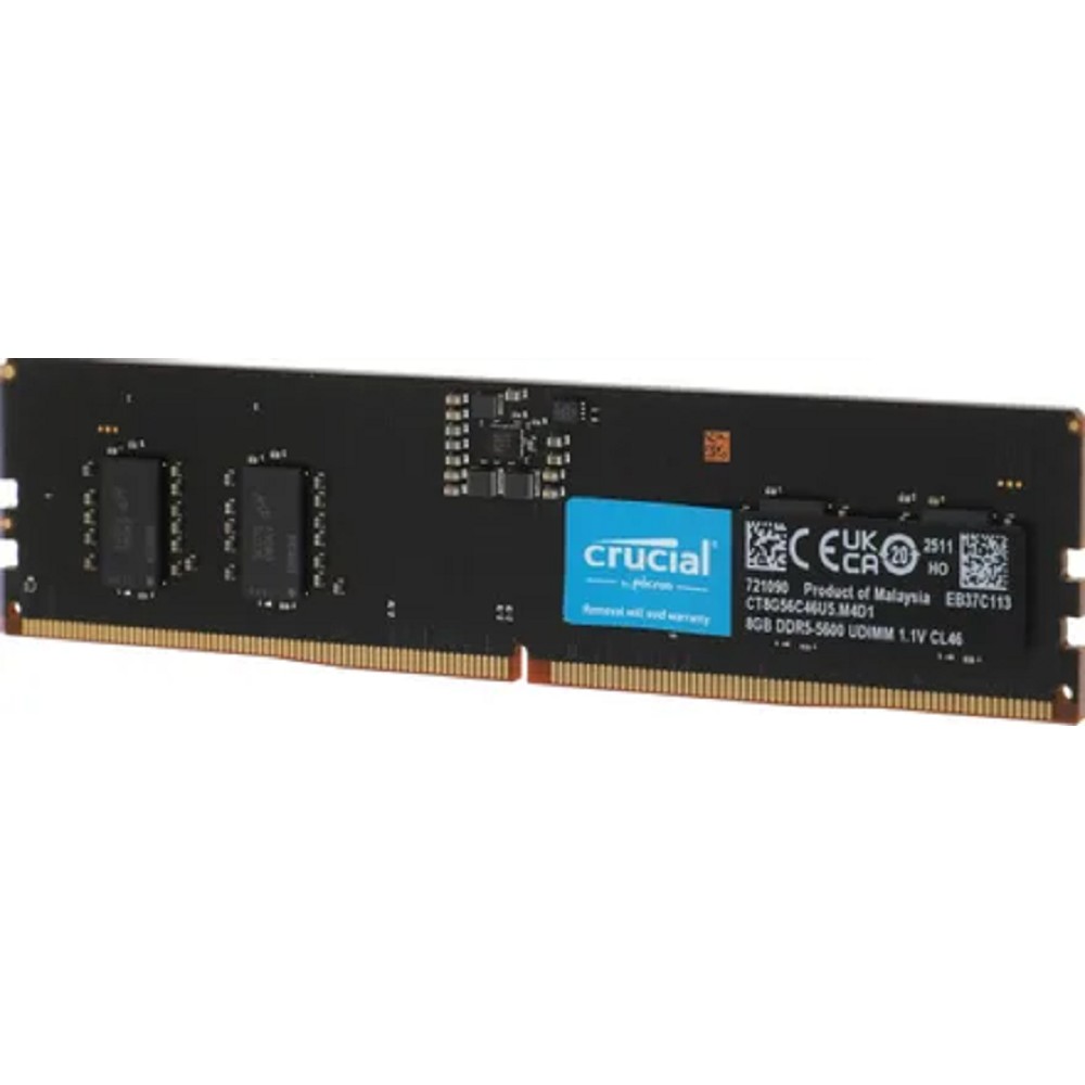 Crucial by Micron 8GB DDR5-5600 UDIMM (CT8G56C46U5) CL46 1.1V, 1 Year Warrаnty OEM