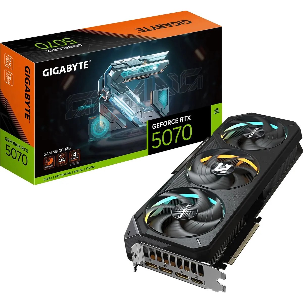 Видеокарта GIGABYTE RTX5070 GAMING OC 12G арт. GV-N5070GAMING OC-12GD