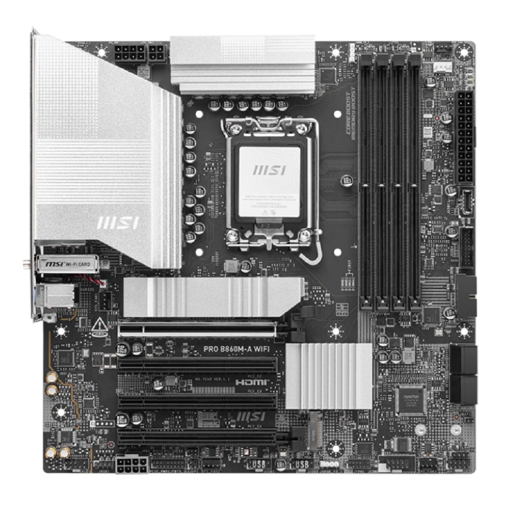 MSI PRO B860M-A WIFI {Soc-1851 Intel B860 4xDDR5 mATX AC`97 8ch(7.1) 5Gigabit RAID+HDMI+DP} MicroStar