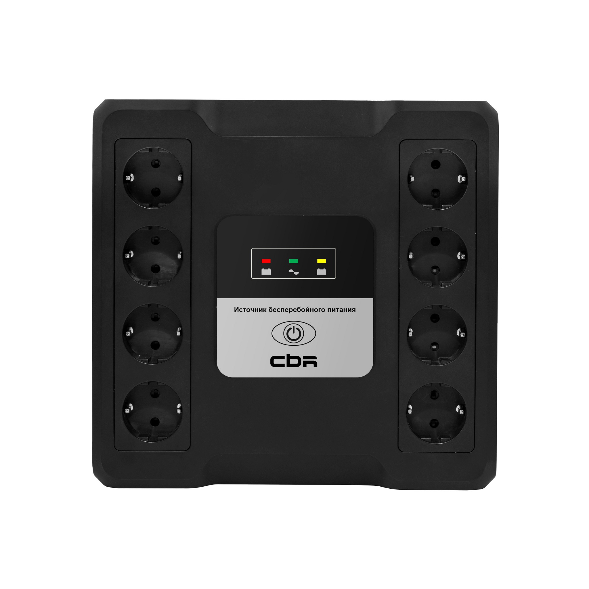ИБП CBR CRYSTAL CTL-600 [Line Interactive, 600 VA / 360 W 8 x EURO, 8 с резервированием и фильтрацией, Breaker] (CTL-600B-8F-LDK) CBR Tech