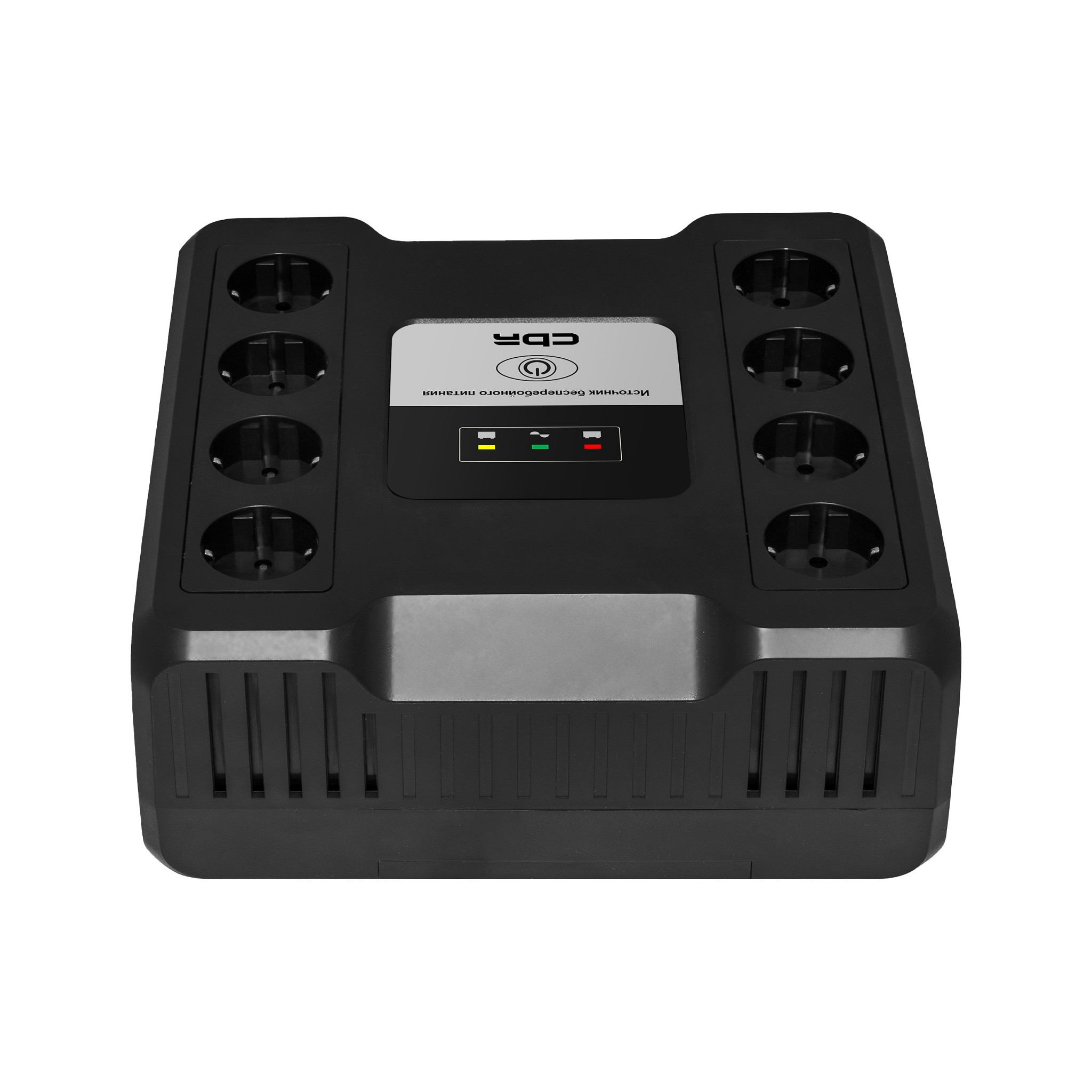 ИБП CBR CRYSTAL CTL-600 [Line Interactive, 600 VA / 360 W 8 x EURO, 8 с резервированием и фильтрацией, Breaker] (CTL-600B-8F-LDK) CBR Tech