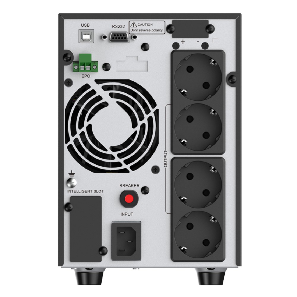 ИБП CBR ESSENCE ESN-2000 [Online 2000 VA / 2000 W, Tower, 4 x EURO, LCD, HID-USB, RS232, EPO, SNMP slot] (ESN-2KT-4F-LCHERSC) CBR Tech
