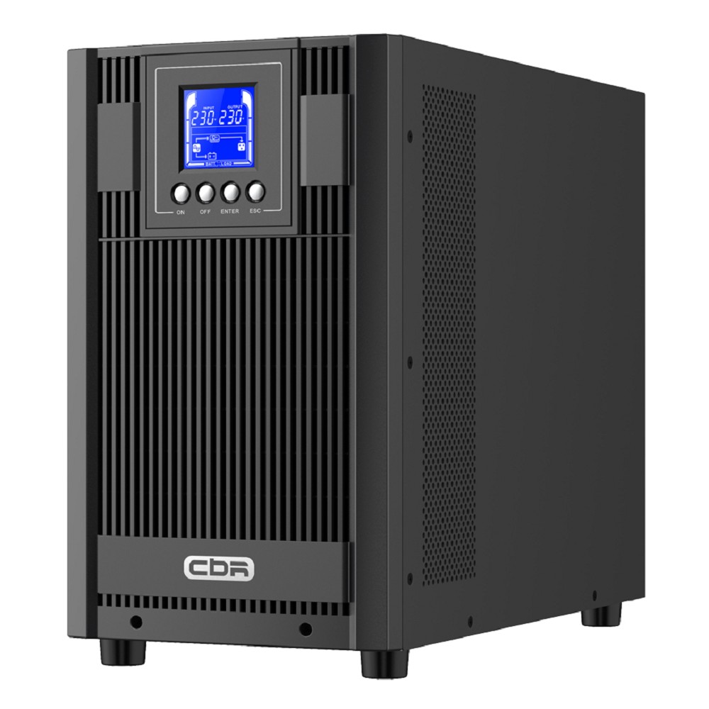 ИБП CBR ESSENCE ESN-3000 [Online 3000 VA / 3000 W, Tower, 4 x EURO + 1 x TB, LCD, HID-USB, RS232, EPO, SNMP slot] (ESN-3KT-4F-LCHERSC) CBR Tech