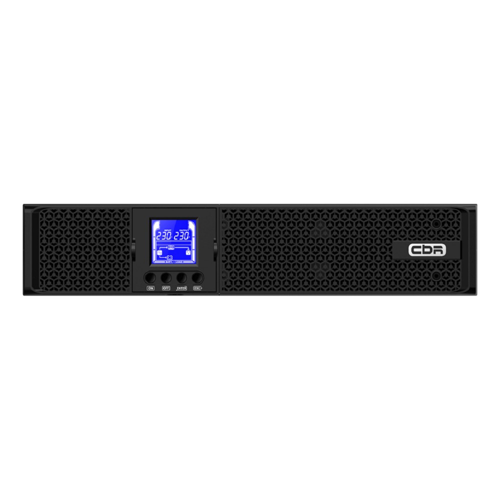 ИБП CBR ESSENCE ESN-2000 RT [Online 2000 VA / 2000 W, Rack/Tower, 8 x C13, LCD, HID-USB, RS232, EPO, SNMP slot] (ESN-2KRT-8I-LCHERSC) CBR Tech