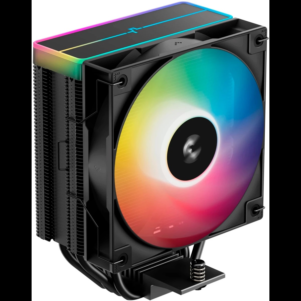 DEEPCOOL AG400 BK ARGB V2 LGA1851/1700/1200/115X/AM5/AM4 (18шт/кор, TDP 220W, PWM, ARGB Fan 120mm, 4 тепл. трубки, черный) RET (R-AG400-BKAMMN-GJD)