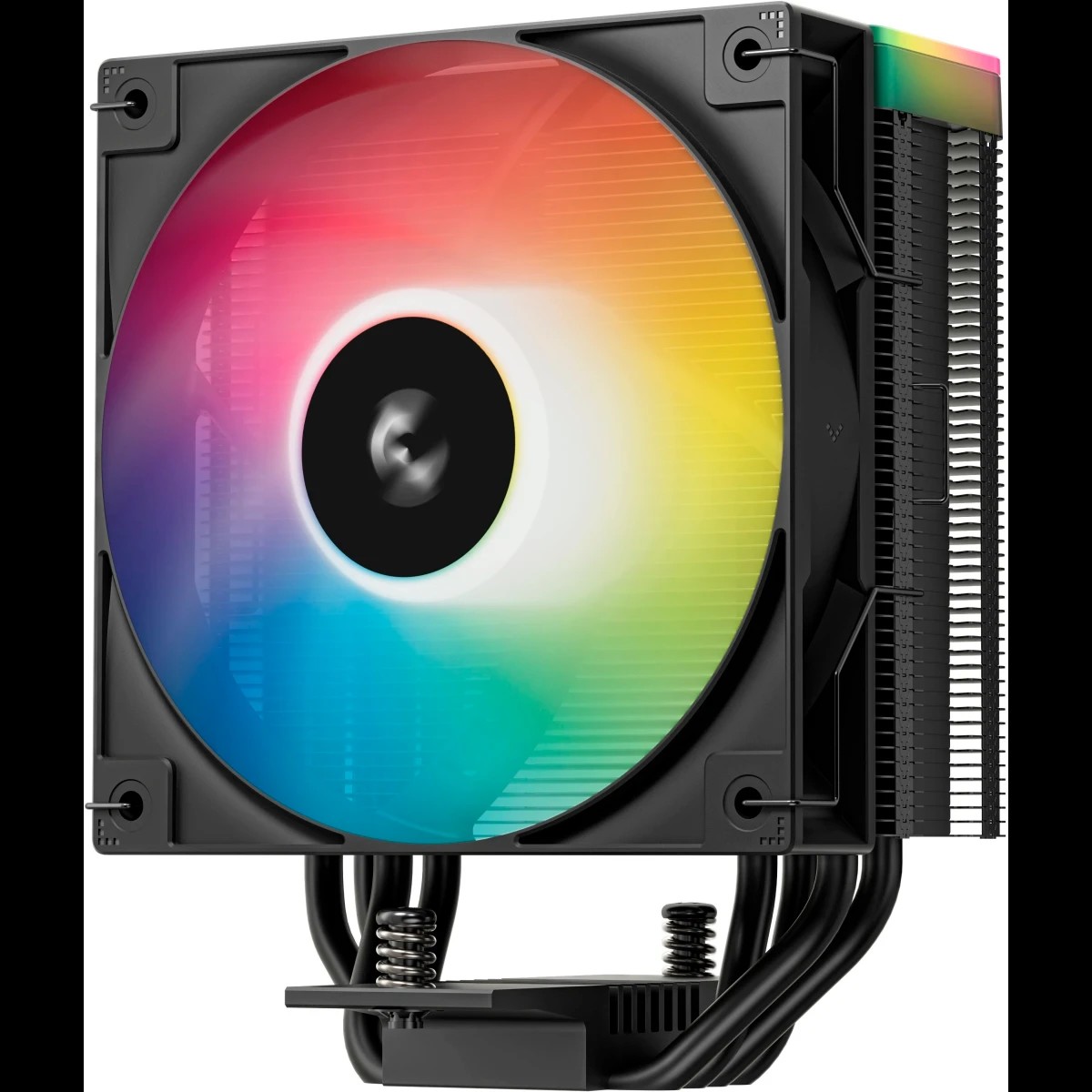 DEEPCOOL AG400 BK ARGB V2 LGA1851/1700/1200/115X/AM5/AM4 (18шт/кор, TDP 220W, PWM, ARGB Fan 120mm, 4 тепл. трубки, черный) RET (R-AG400-BKAMMN-GJD)