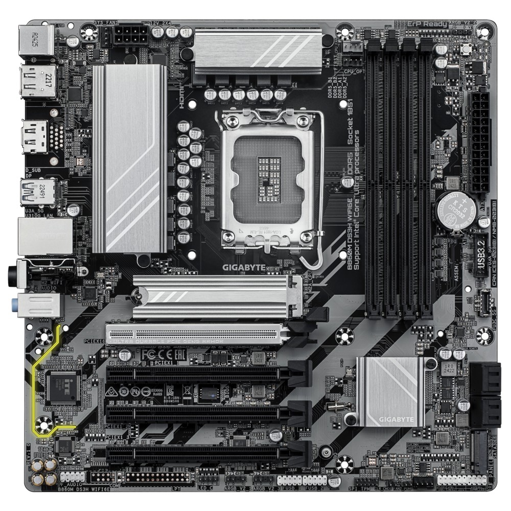 Материнская плата Gigabyte B860M DS3H WIFI6E