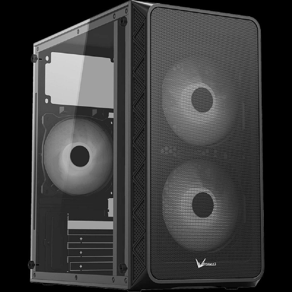 Formula Air Mesh G4 Black (mATX, Acryl, 2xUSB, 1x12cm fan. 1x3.5" HDD, 2x2.5" SSD) No Name арт. 4711401660637