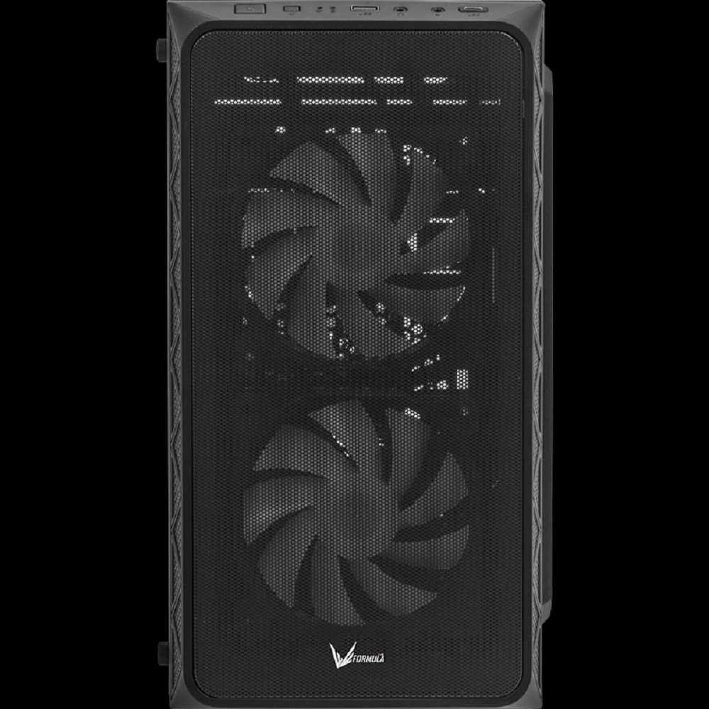 Formula Air Mesh G4 Black (mATX, Acryl, 2xUSB, 1x12cm fan. 1x3.5" HDD, 2x2.5" SSD) No Name арт. 4711401660637