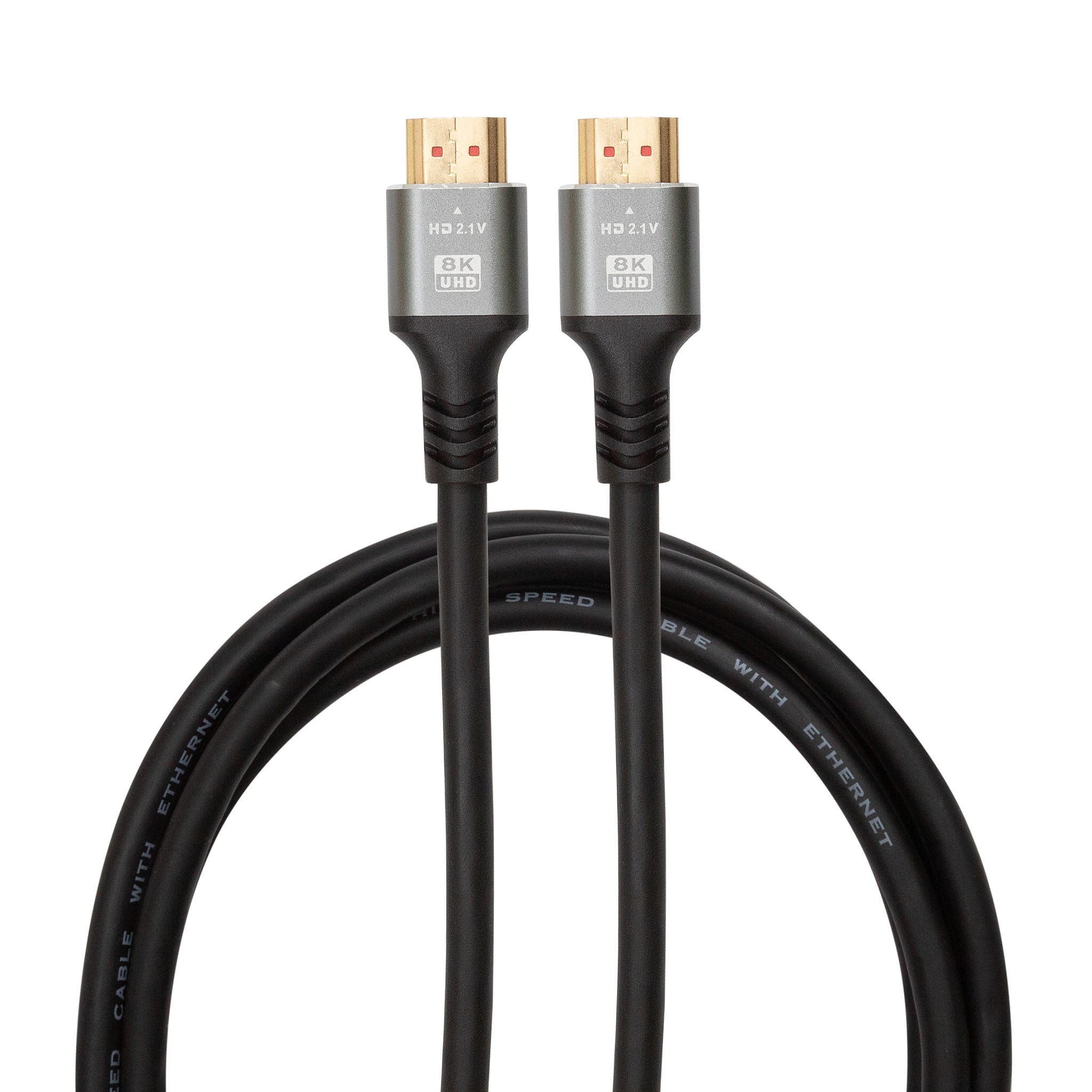 Bion Кабель HDMI v2.1, 19M/19M, 3D, 8K UHD, экран, 2 м, черный [BXP-HDMIV21-2M] Bion Expert