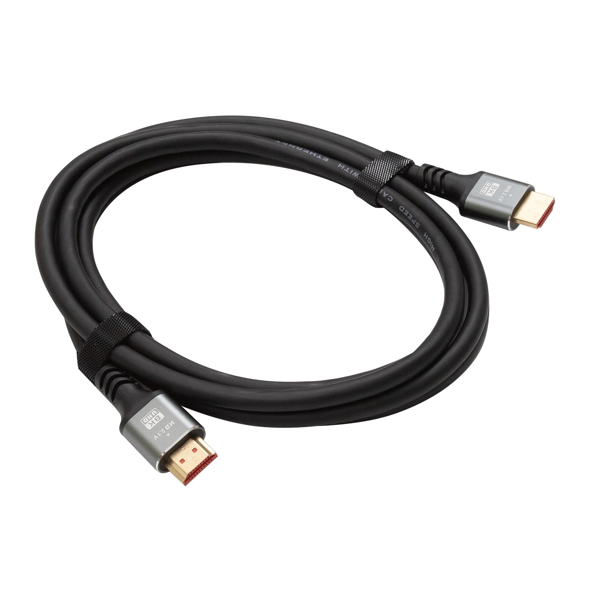 Bion Кабель HDMI v2.1, 19M/19M, 3D, 8K UHD, экран, 2 м, черный [BXP-HDMIV21-2M] Bion Expert