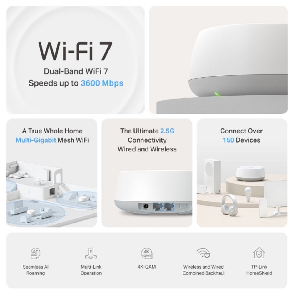 Mesh Wi-Fi система TP-Link Deco BE25 (3-pack) арт. Deco BE25(3-pack)