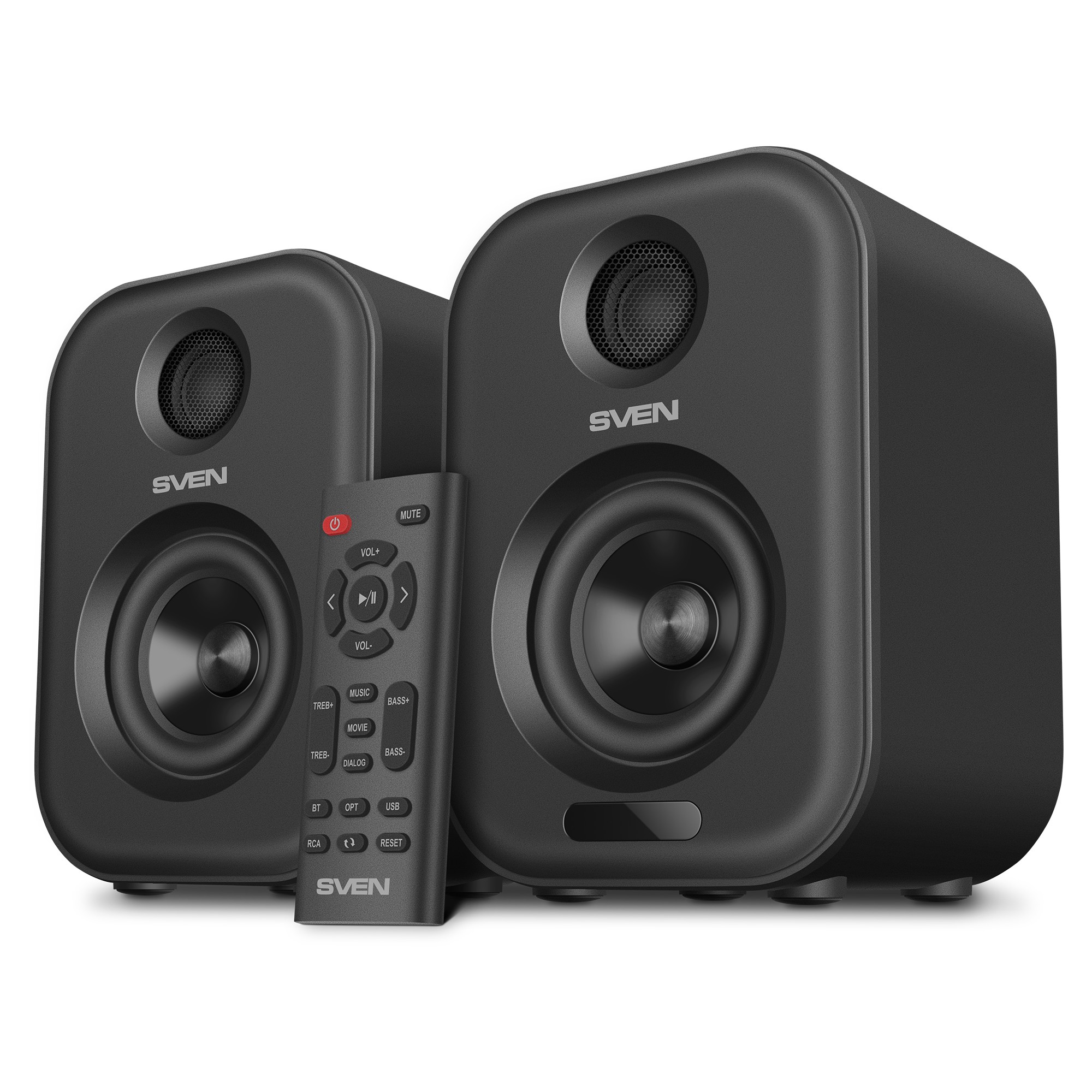 АС MC-5, серый (50 Вт, Bluetooth, RCA, OPT, USB, microSD, пульт) Sven арт. SV-022464
